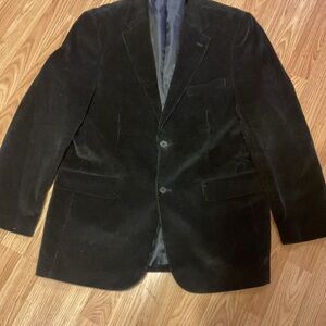 MEETING STREET CORDUROY BLACK BLAZER MENS 46R 100%Cotton 46”C 42”W.31”L